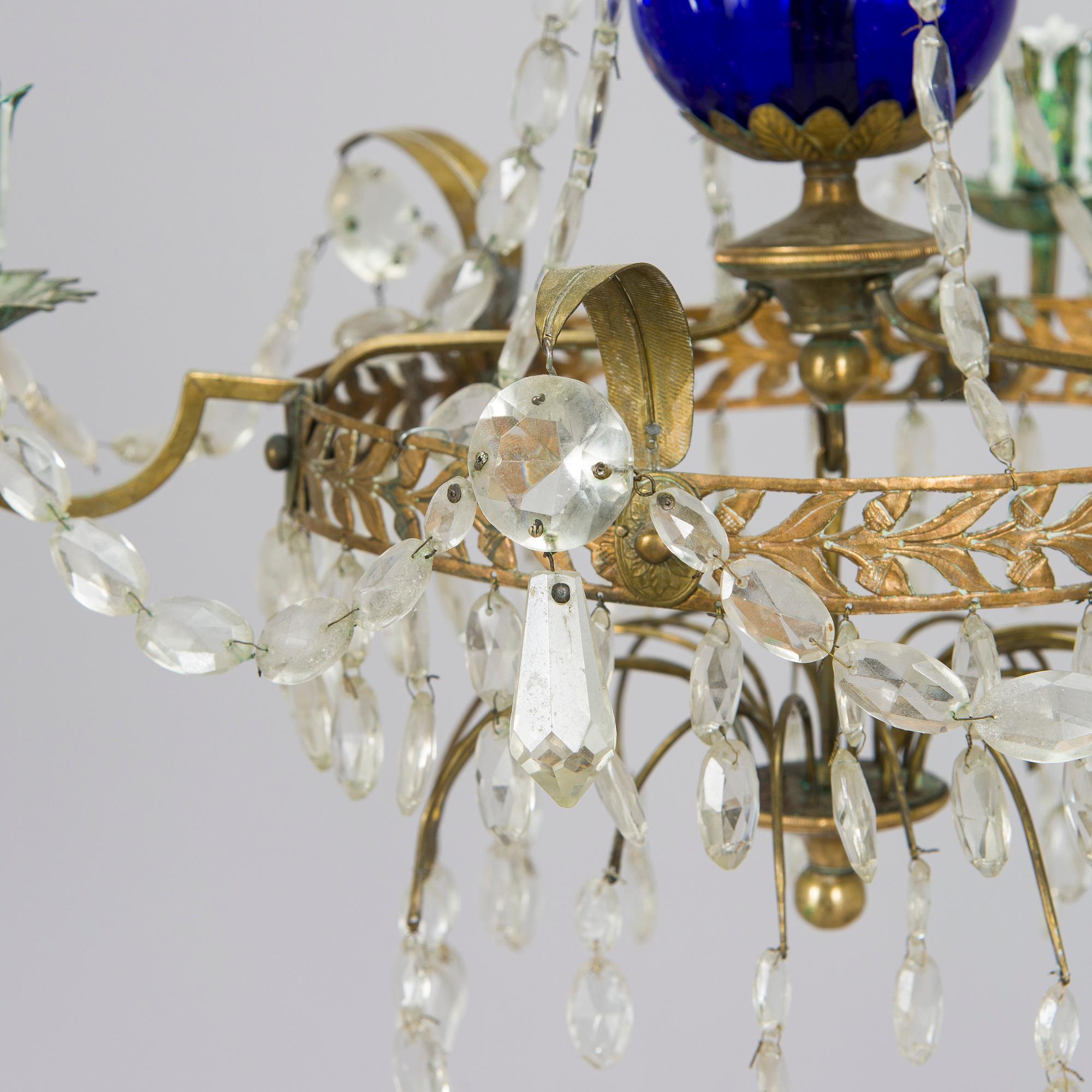 An early 19th-century chandelier.