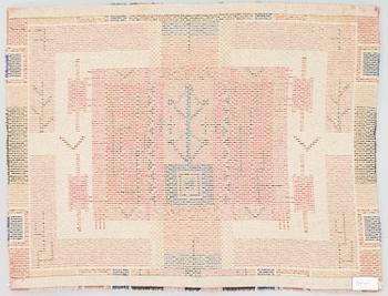 Laila Karttunen, A Finnish rya rug for Wetterhoff. Circa 150x115 cm.