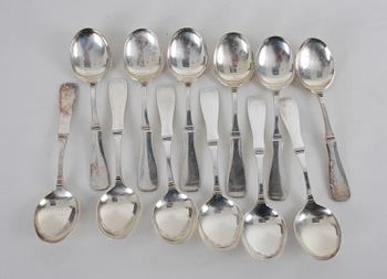 BESTICKSERVIS, 48 delar, silver "Uppsala". M.G.A.B, 1969-70.
