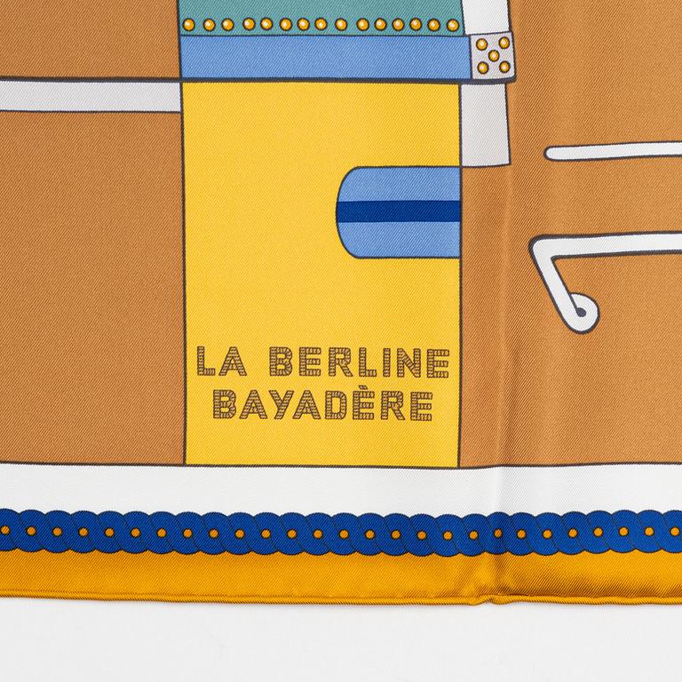 Hermès, a 'La Berline Bayadère' twill silk scarf.