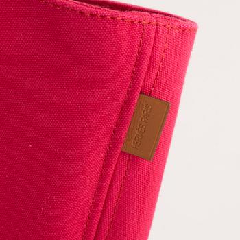 Hermès, a pink cotton 'Panier de Plage PM' totebag.
