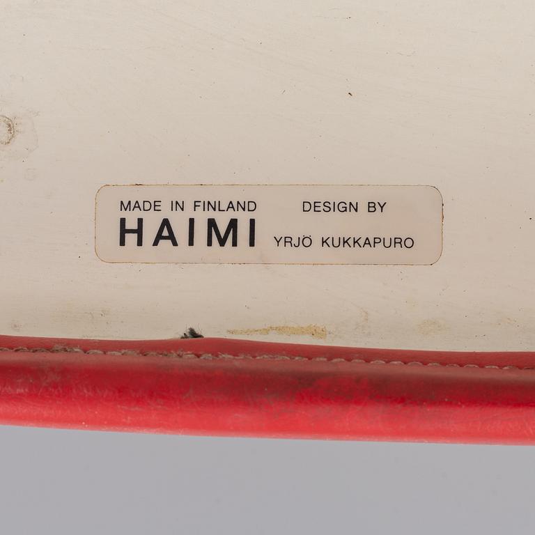 Yrjö Kukkapuro, a table and a set of six chairs.