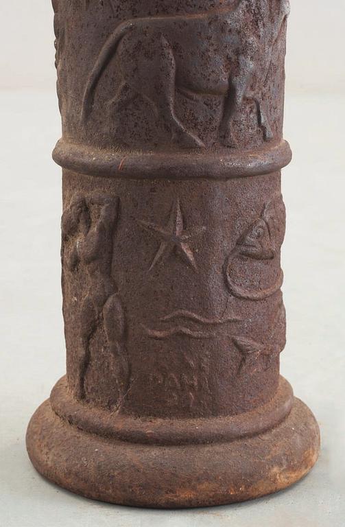 A Johannes Dahl cast iron column, Näfveqvarns Bruk, Sweden 1920's.