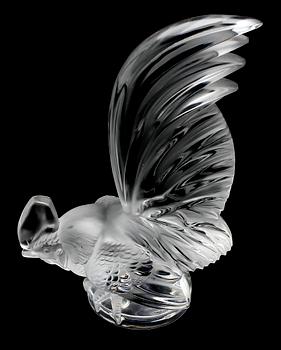 FIGUR, glas, Lalique, 1900-talets andra hälft.