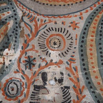 A south swedish folk art painting early 19th Century.