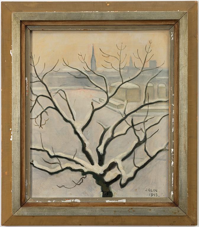 Einar Jolin, Vinterbild, Stockholm.