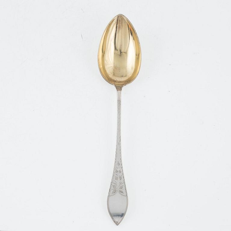 A Danish silver spoon, Denmark, 1914.