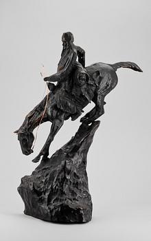 FREDERIC S REMINGTON, efter, skulptur, brons. 1900-tal.