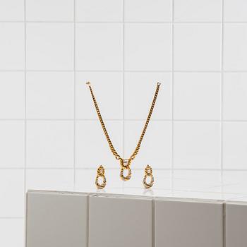 Örhängen, ett par samt COLLIER, Lanvin.