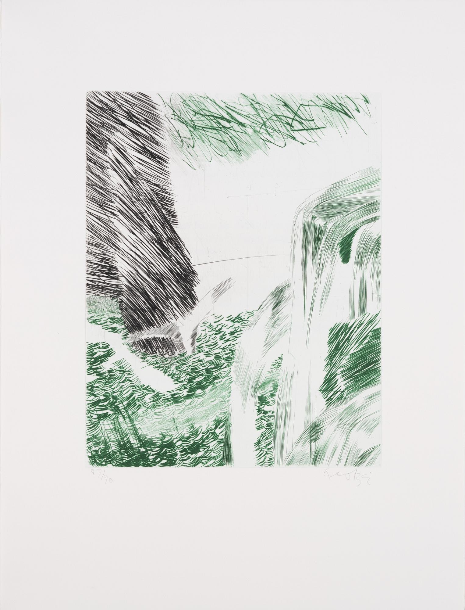 Ulf Trotzig, "King Sweeney", portfolio with nine colour etchings.