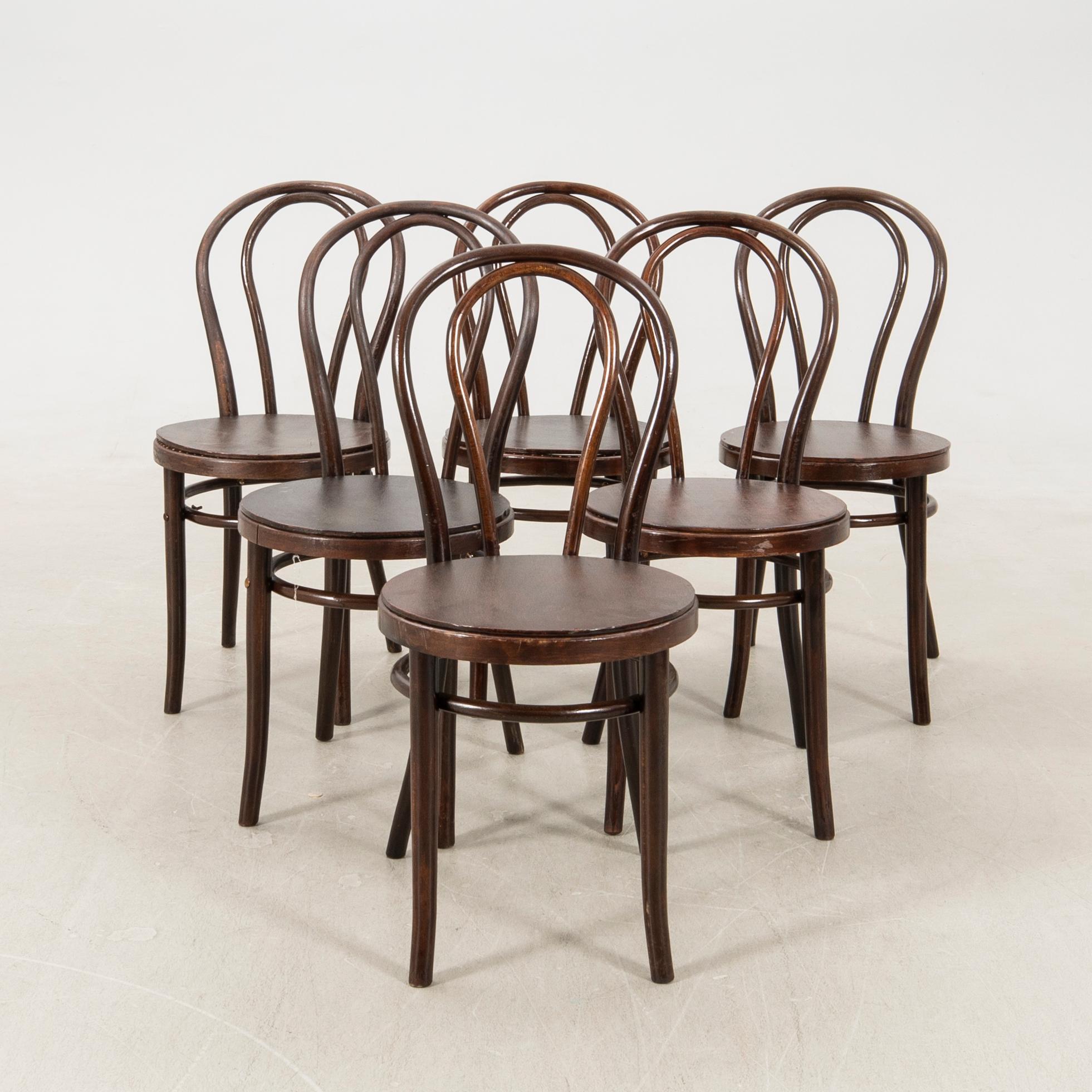Chairs 6 pcs early 20th century.