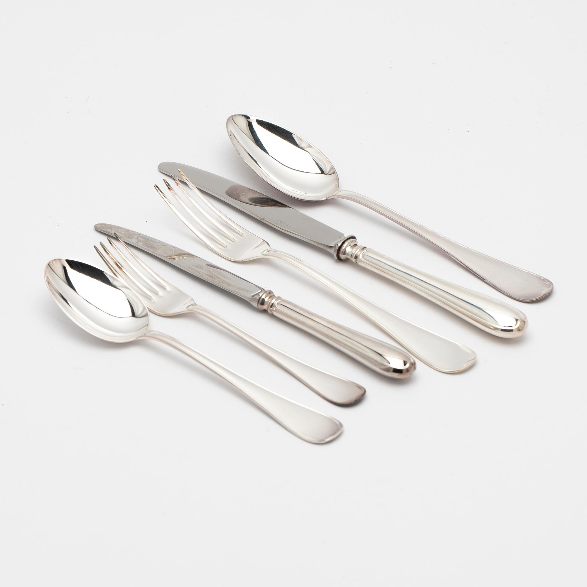 Cutlery service, 72 pieces, "Svensk", GAB, 1980-1989, Sweden.