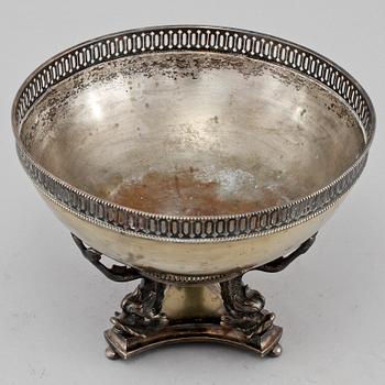 SKÅL, nysilver, empirestil, 1900-tal.