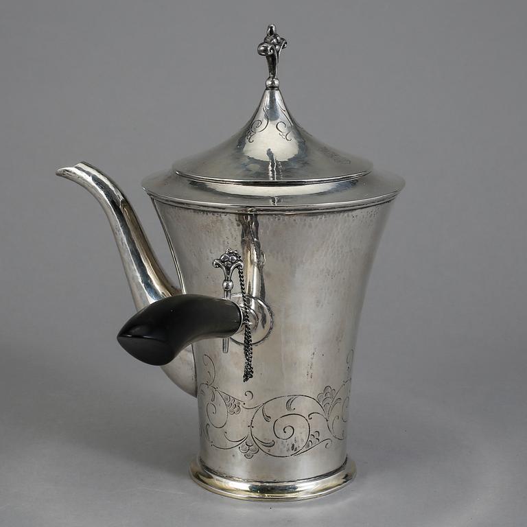 KAFFEKANNA, silver K Andersson Stockholm 1926. Total vikt 611 gr.