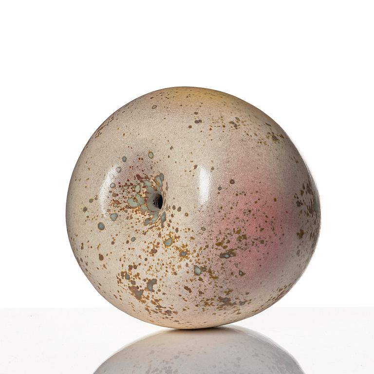 Hans Hedberg, a faience sculpture of an apple, Biot, France.