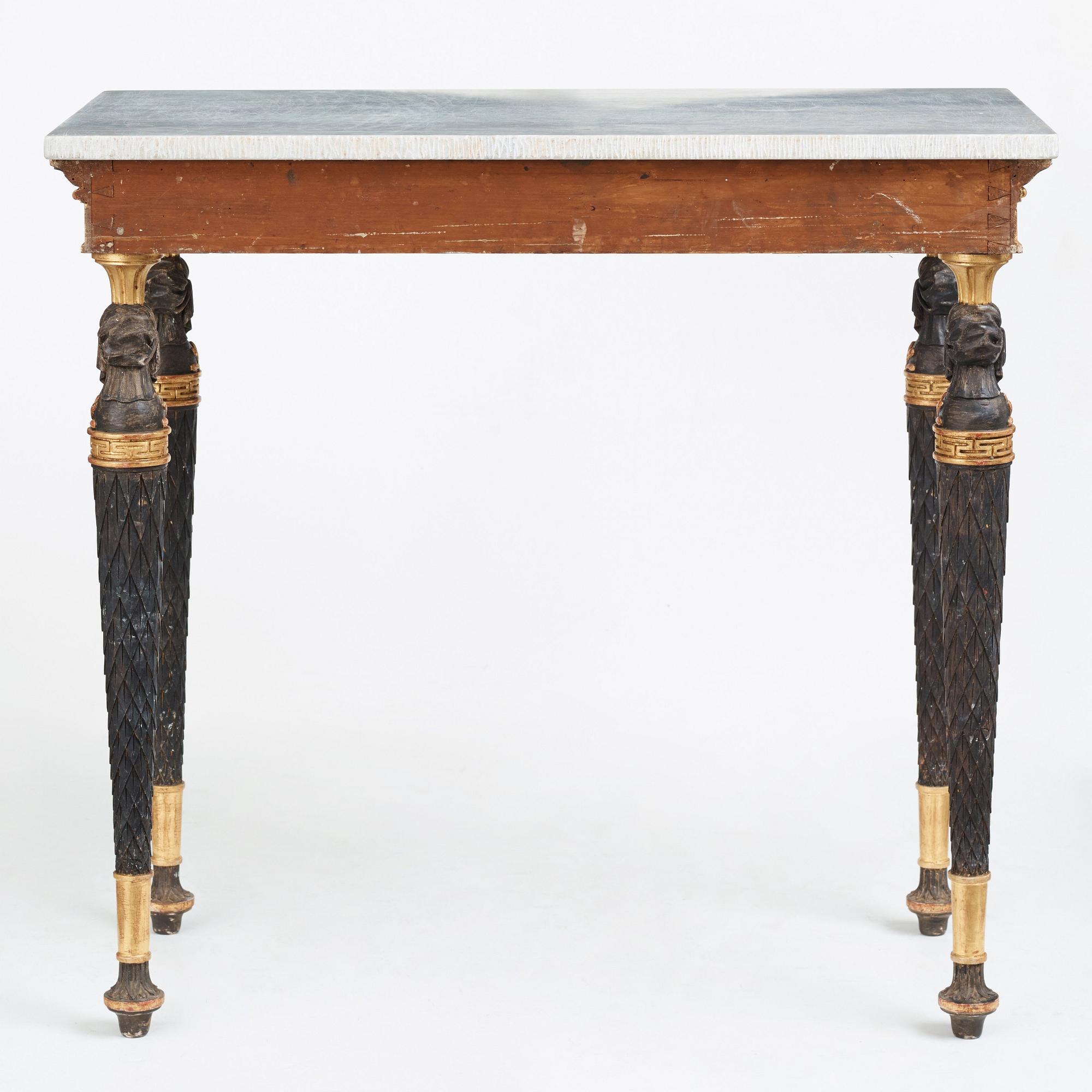 KONSOLBORD, Stockholmsarbete 1800-talets början, Sengustavianskt.