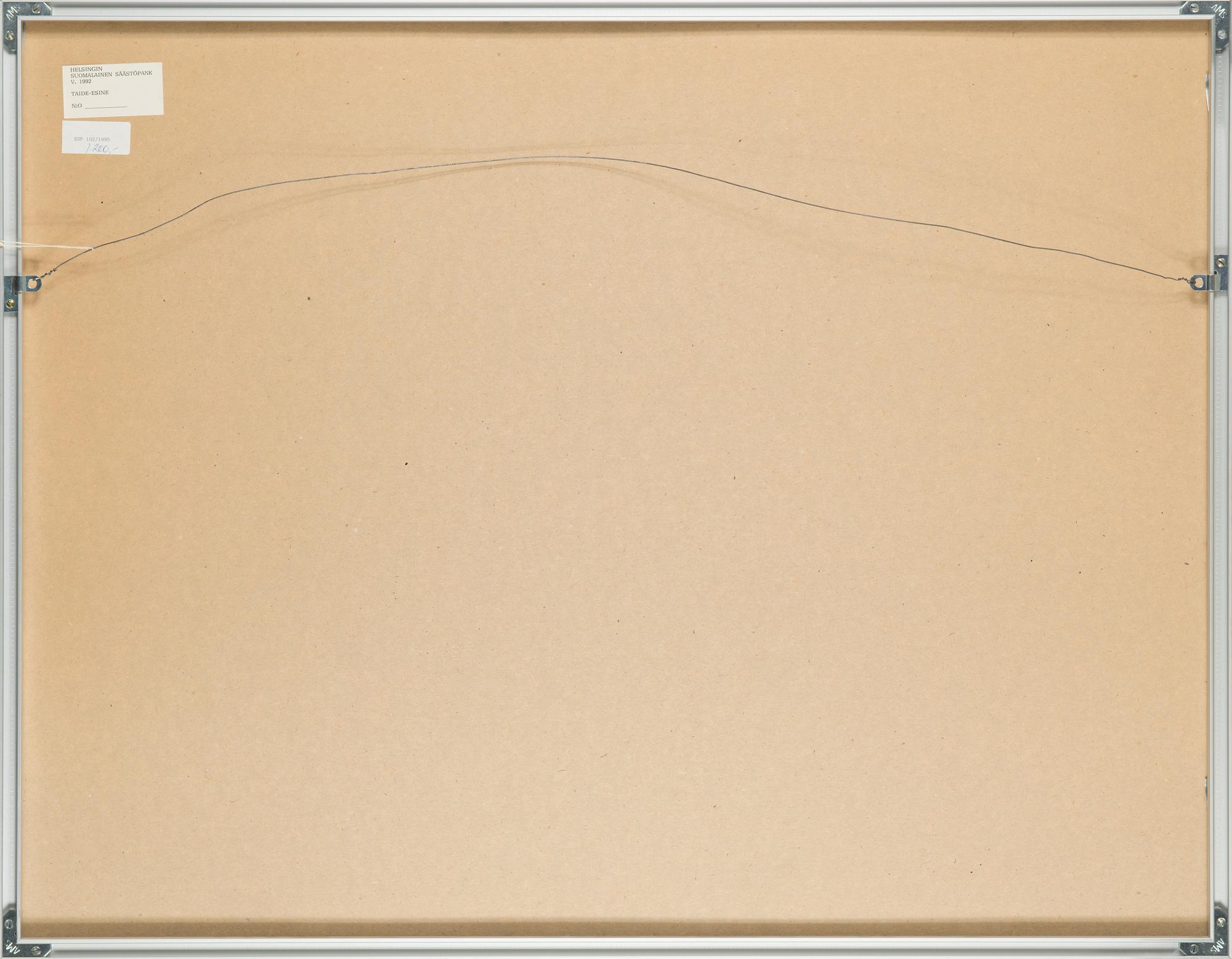 Erkki Luhtala, pastell, signerad och daterad 1990.