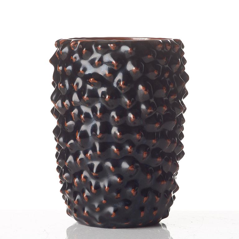 Axel Salto, a glazed stoneware vase, Royal Copenhagen, Denmark.