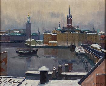 Gunnar Zetterström, oil on panel, signed and dated 1947.