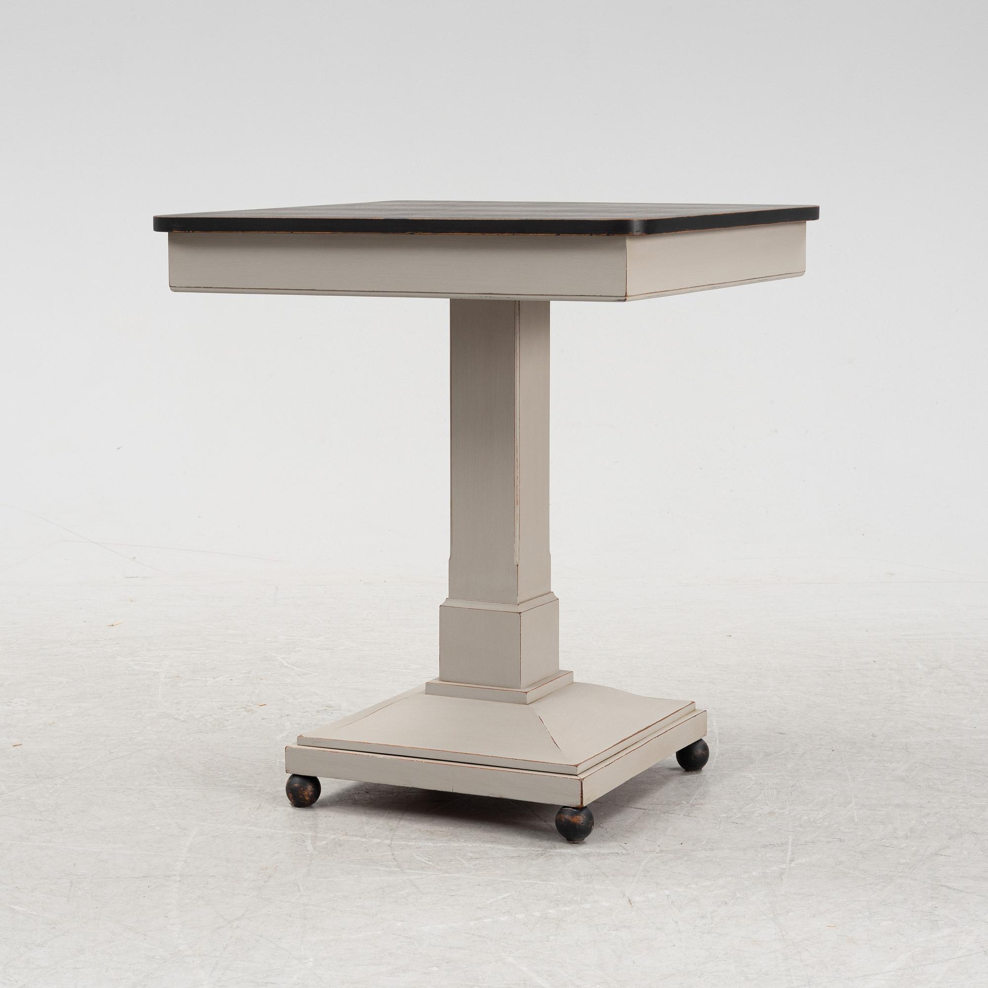 A painted table, early 20th Century.