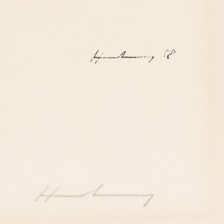 HANS HARTUNG, litograph in colurs, signed and numbered 11/50.