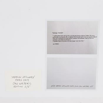 JAN WELTERS, modefotografi av Marion Cotillard, numrerat 2/5 och signerat a tergo.