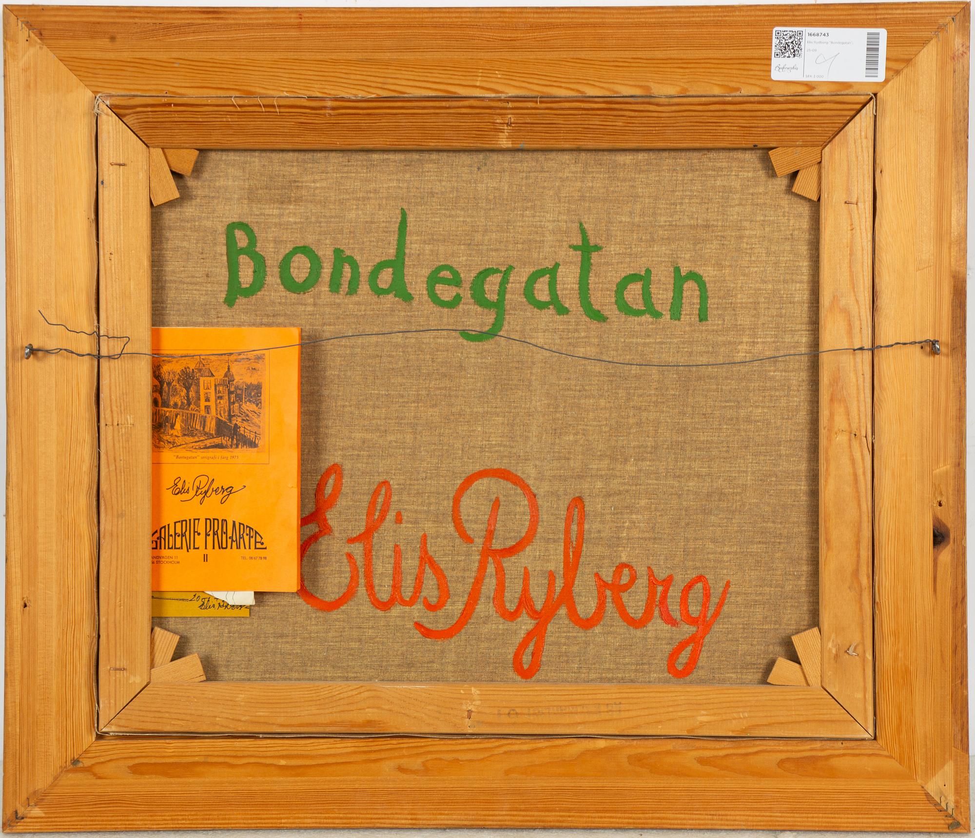 Elis Ryberg, "Bondegatan".