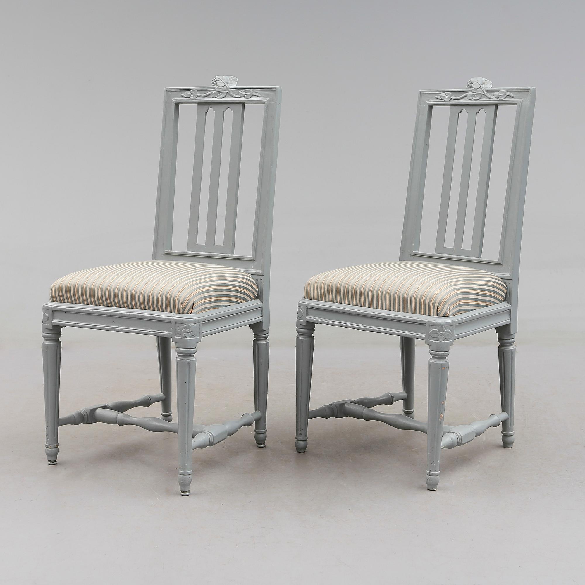 STOLAR, 1 par, gustavianska, 1700-talets slut.