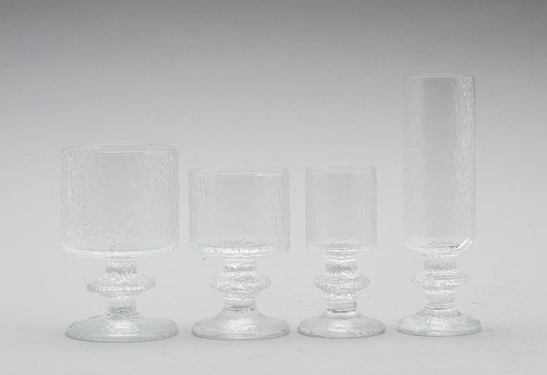 GLASSERVIS, 40 delar, "Senator", Timo Sarpaneva, Iittala.