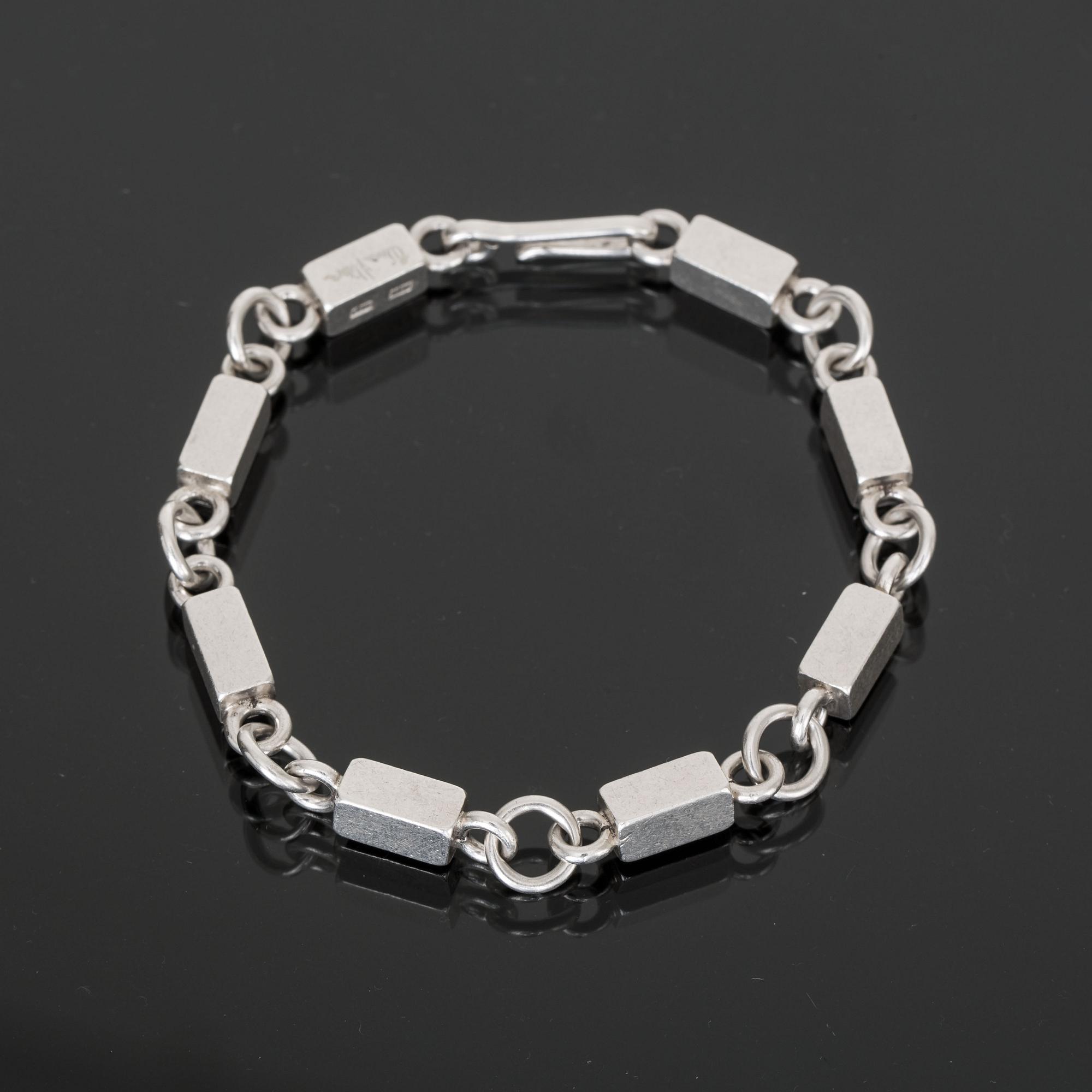 ARMLÄNK, silver. Wiwen Nilsson, Lund 1962. Vikt ca 25 gram.