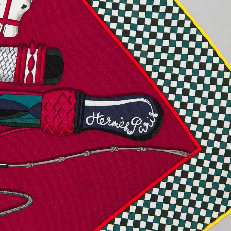 Hermès, scarf, "Fouets et Badines".