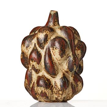 Axel Salto, a "Sung" glazed fruit-shaped stoneware vase, model 20818, ca 1946.