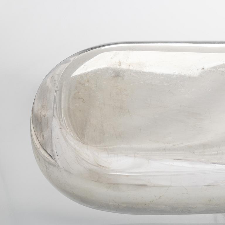 Kay Bojesen, Serveringsfat samt -bestick, sterlingsilver och palisander, Danmark. Kring 1960-talets mitt.