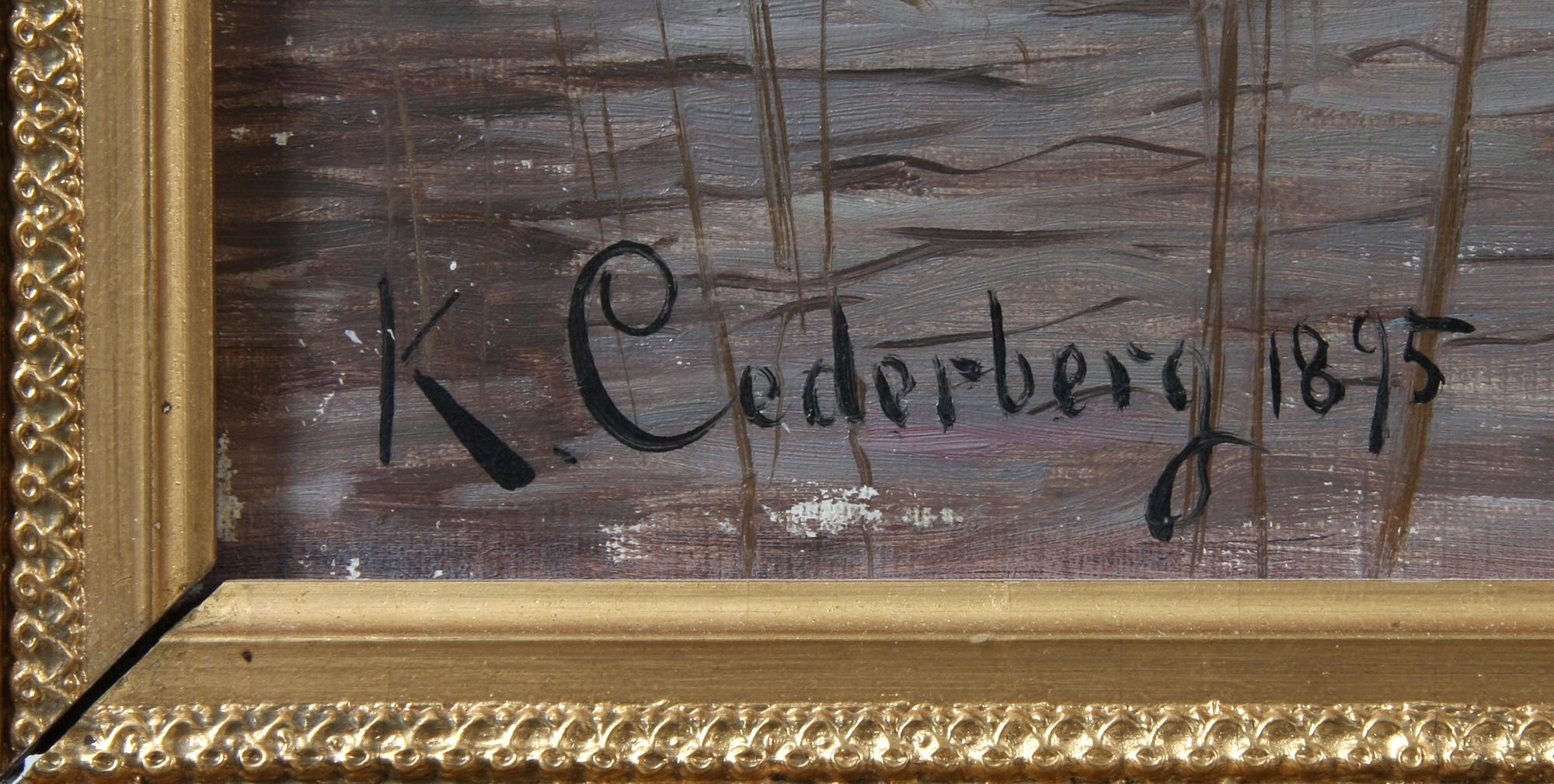 KARL CEDERBERG, olja på duk, sign o dat 1895.