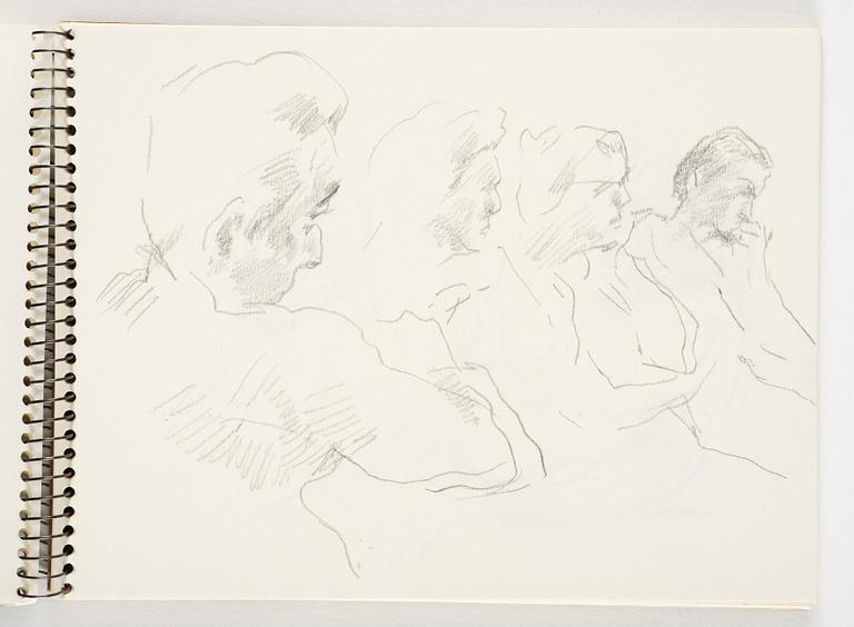 Lotte Laserstein, 4 skissböcker med blyertsteckningar.