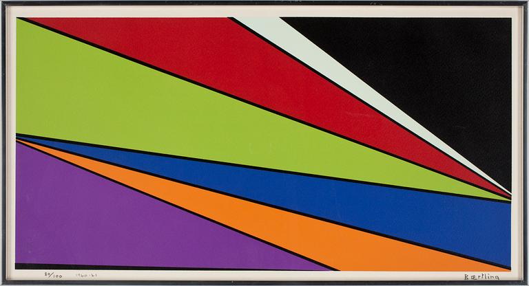 OLLE BAERTLING, Färglitografi, signerad o numrerad 80/100.