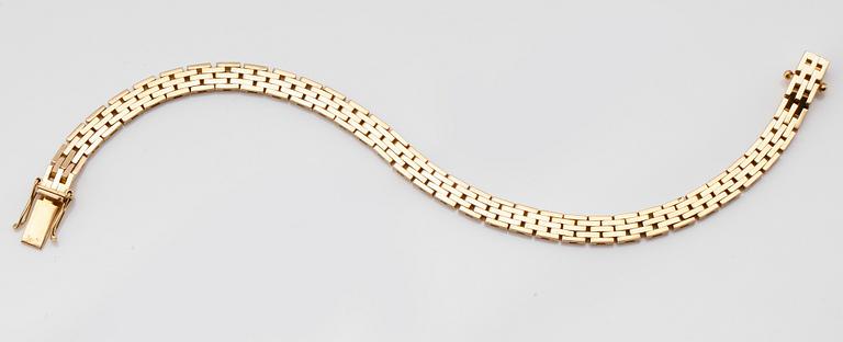 ARMBAND, 18K guld, svenska stämplar, 1977. Vikt ca 19 g.
