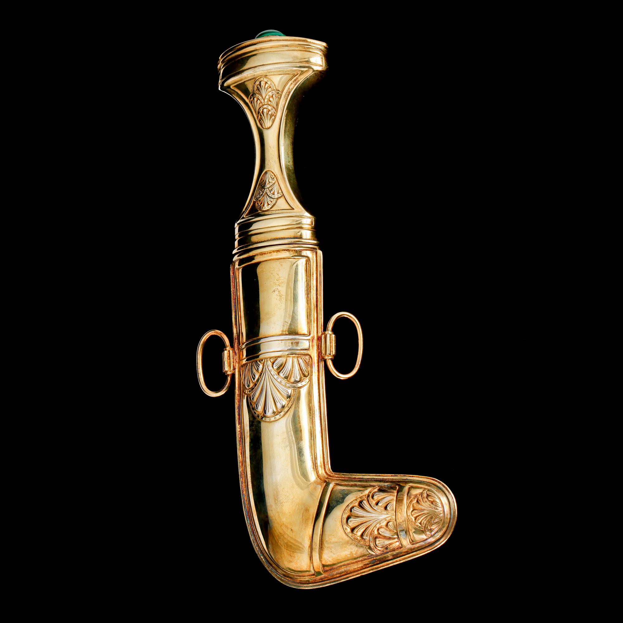 YAMBYA, förgyllt silver, Mouawad, Saudiarabien, 1900-talets slut. Tot ca 535 gr.