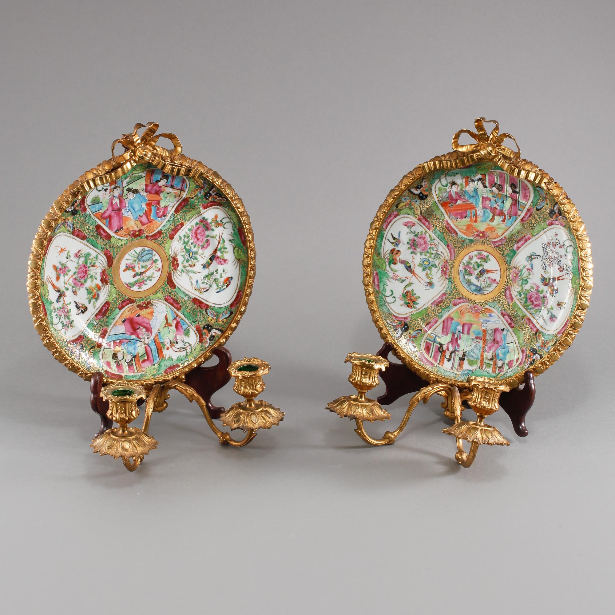 LAMPETTER, ett par, 1800-tal.