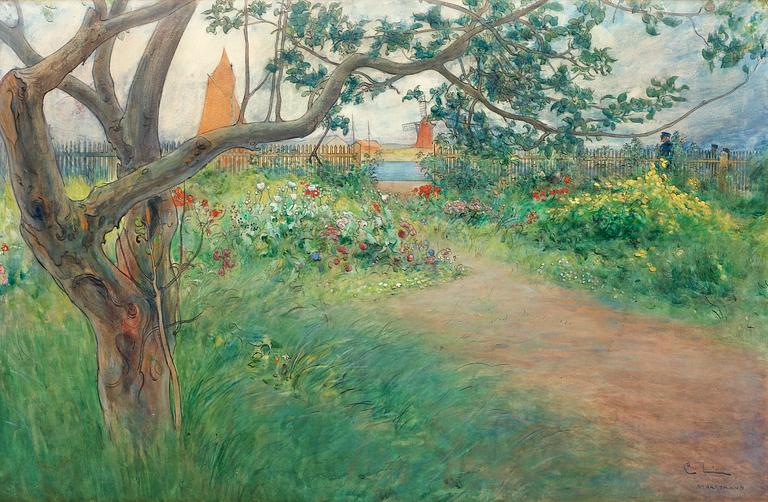 Carl Larsson, "Motiv från Marstrand" (Motif from Marstrand).