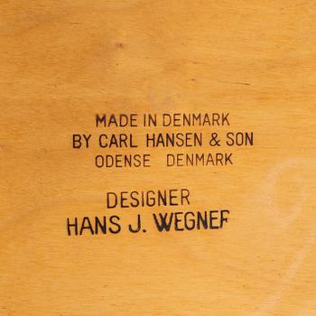 Hans J. Wegner, stolar 4 st, modellnr CH 30, Carl Hansen & Son, Danmark.