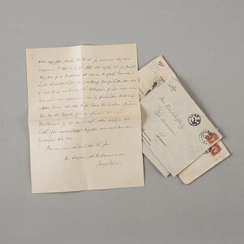 COLLECTION OF LETTERS, headmost from Anders and Emma Zorn. 1910-1920s.