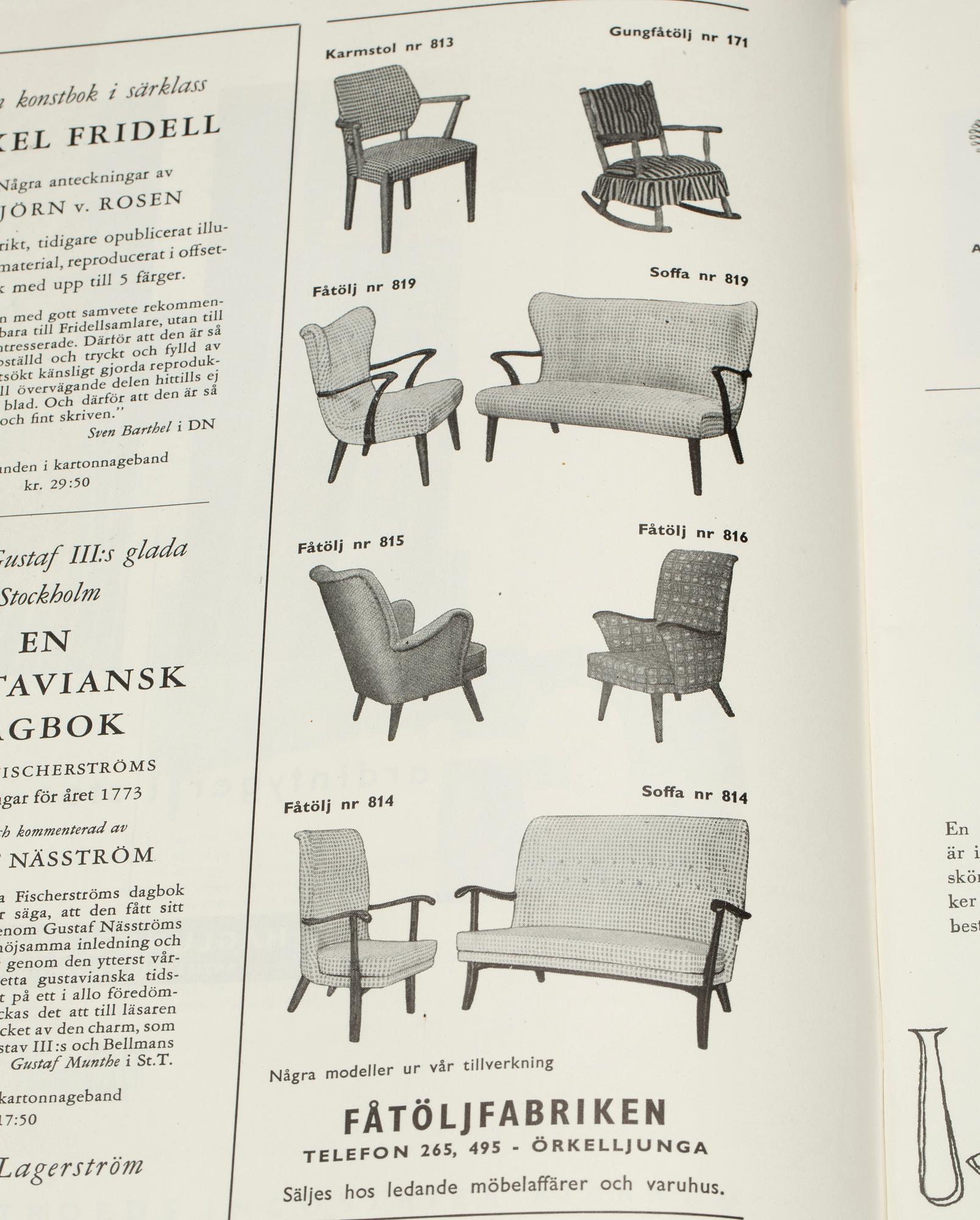 TIDSKRIFTER, Form, Svenska Slöjföreningens Tidskrift, 1950 och 1960-tal.