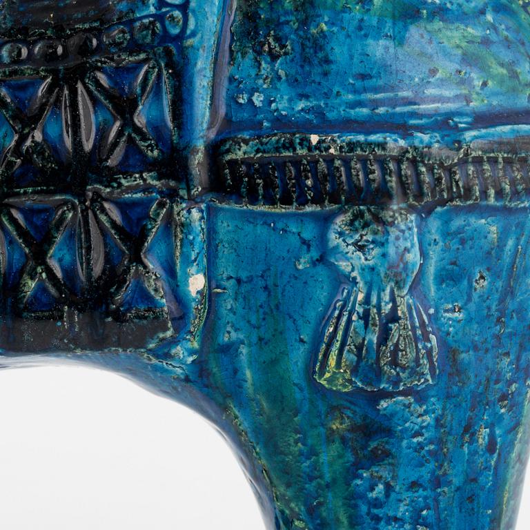 A stoneware figurine by Aldo Londi for Bitossi, Italy.