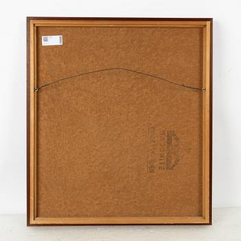 Firma Svenskt Tenn, a mahogany framed mirror, mid 20th century.