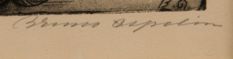 BRUNO ASPELIN, etching, signed.