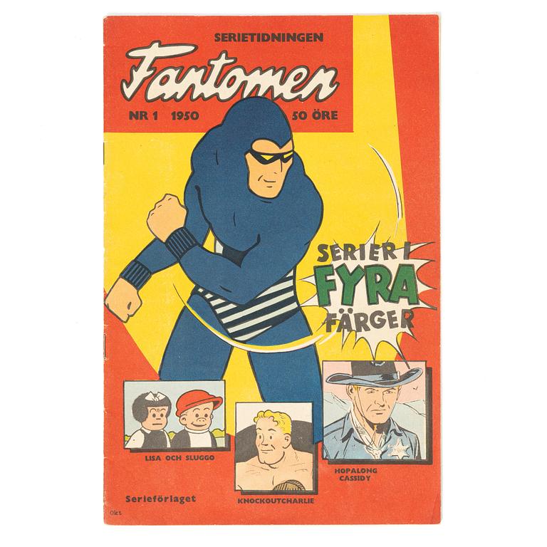 Comic book, “Fantomen” no. 1, 1950.