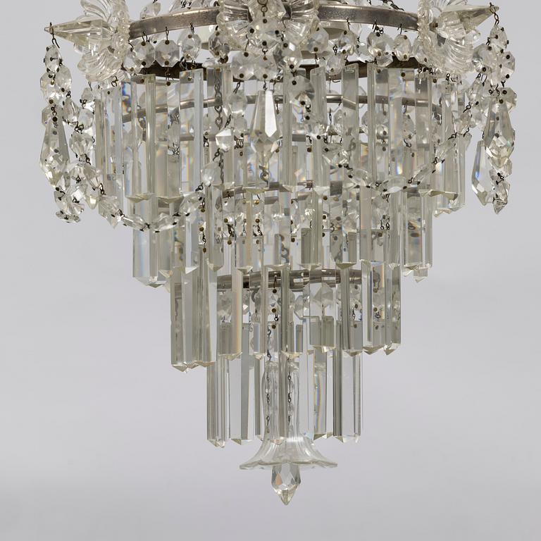 Chandelier, Oscarian, early 20th century.