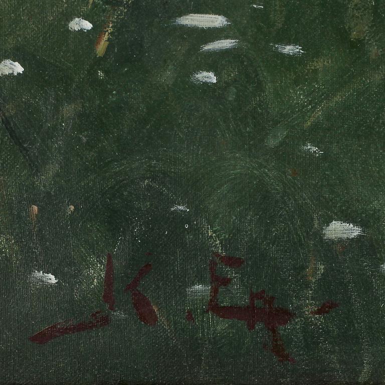 OKÄND KONSTNÄR, olja på duk, monogramsignerad KEA, 1900-talets första hälft.