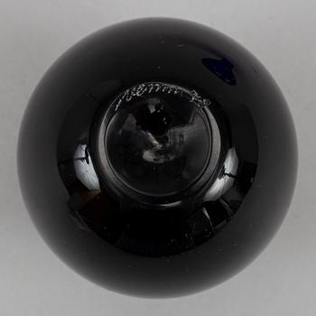 Alessandro Mendini, two glass vases with stoppers, Venini, Murano, Italy.